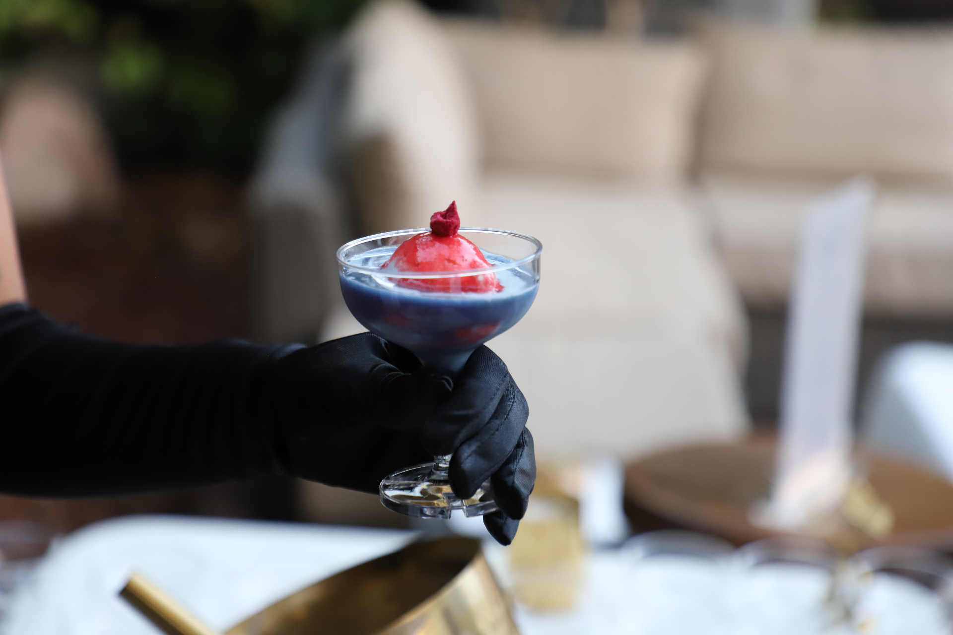 Butterfly Blue affogato