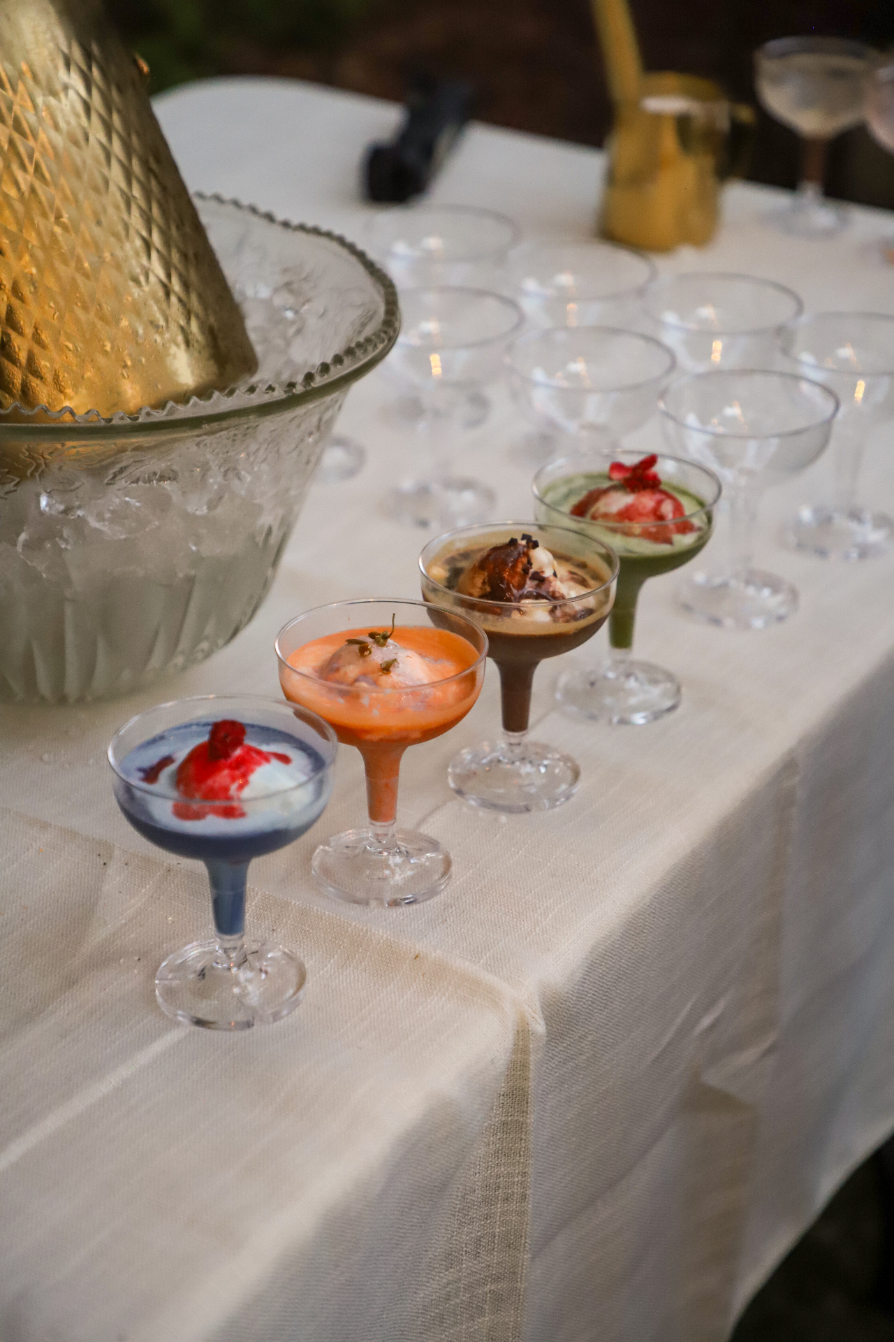 Four Fogato signature affogatos